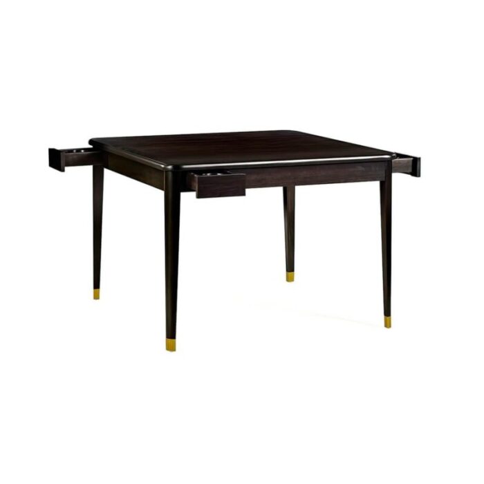 Mid Century Modern Game Table in Espresso Finish 2 master