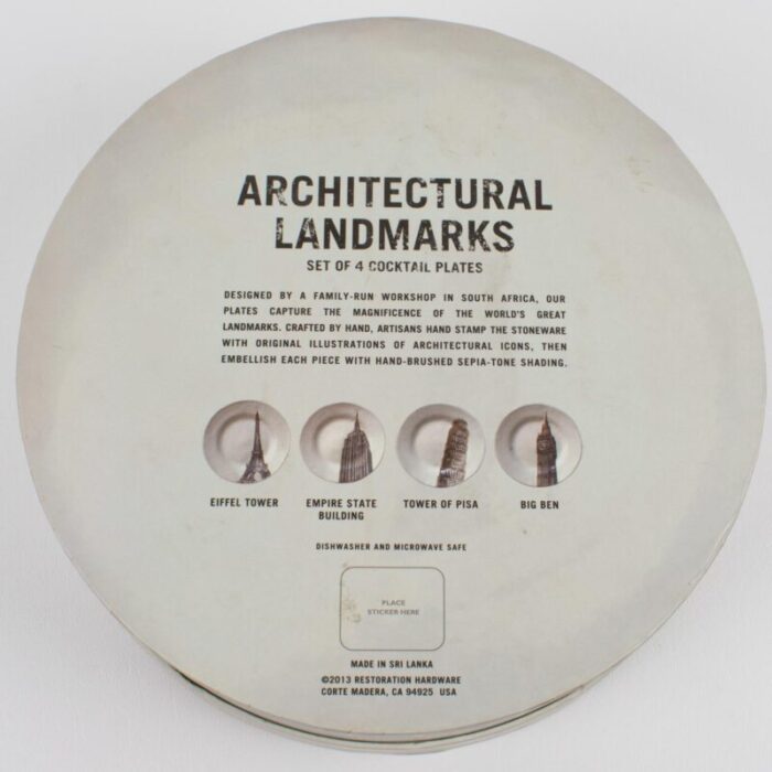 RESTORATION HARDWARE COCKTAIL PLATES W172 10 master