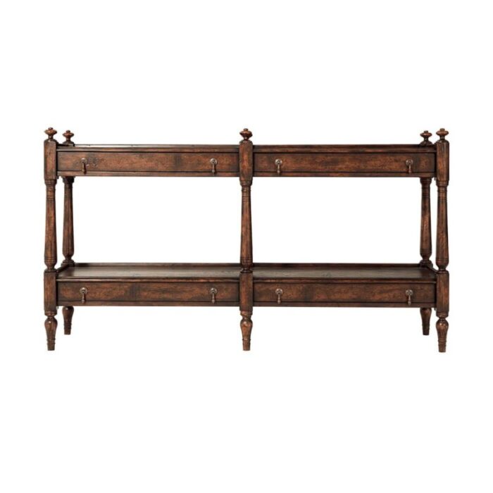 Regency Style Antiqued Console Table 2 master