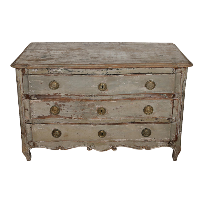 a charming painted louis xv style provencal chest 0355