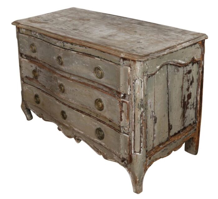 a charming painted louis xv style provencal chest 8108