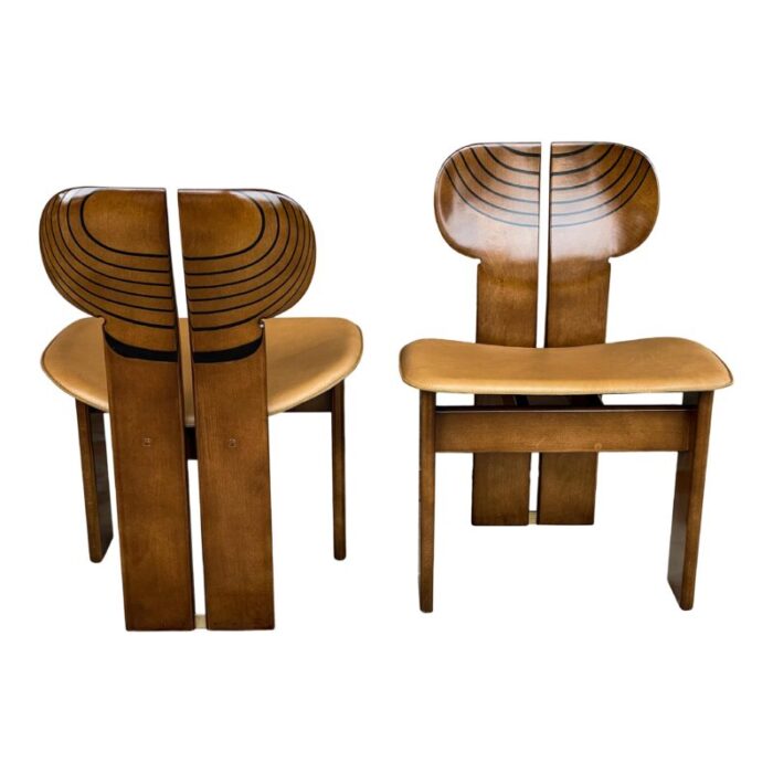 africa dining chairs by tobia and afra scarpa for maxalto 1976 set of 4 3097