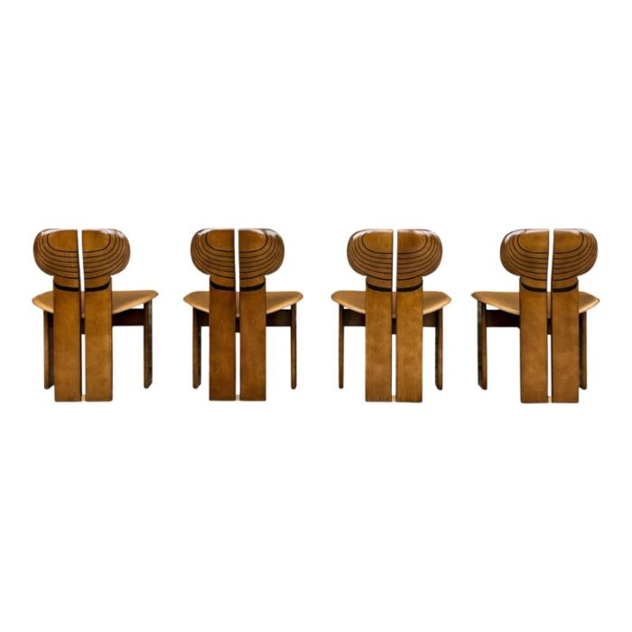 africa dining chairs by tobia and afra scarpa for maxalto 1976 set of 4 6203