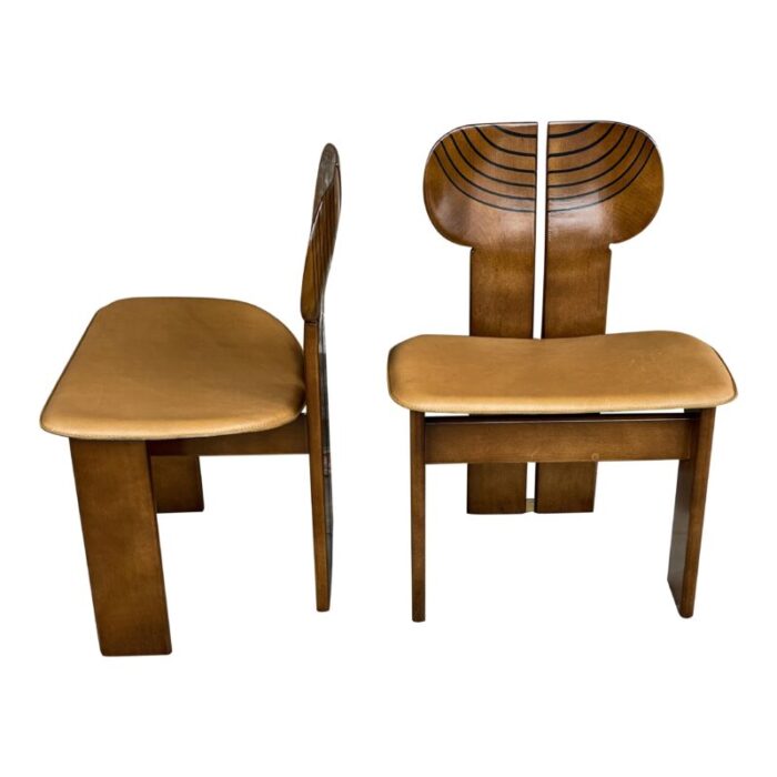 africa dining chairs by tobia and afra scarpa for maxalto 1976 set of 4 7039