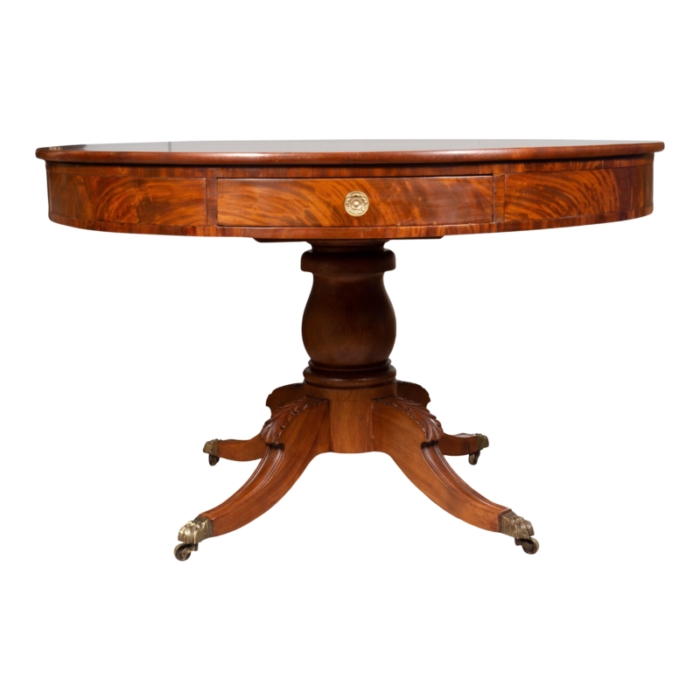 american classical mahogany drum table 5561