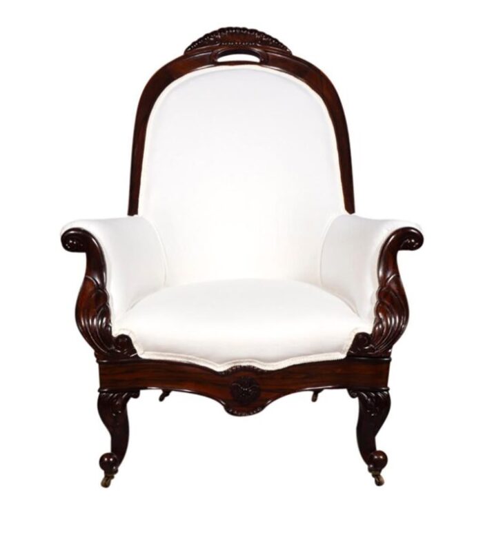 american victorian rosewood armchairs a pair 0694