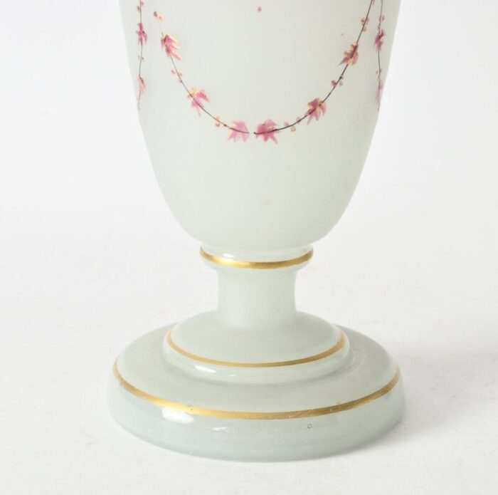 antique 19th century opaline glass vase 5