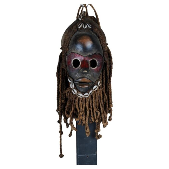 antique african wooden mask 1