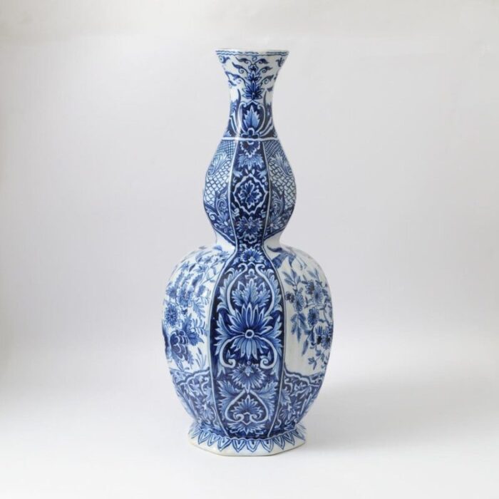 antique delft style vase by louis fourmaintraux 2