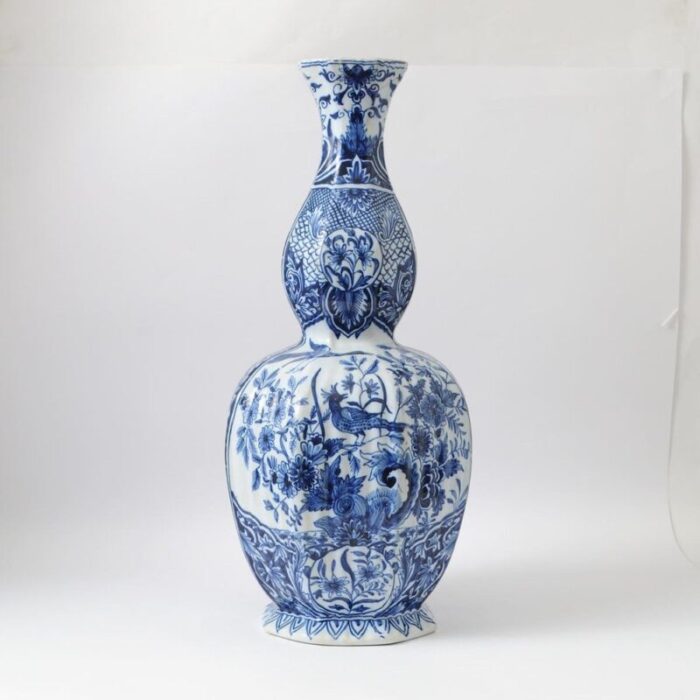 antique delft style vase by louis fourmaintraux 3