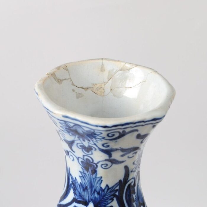 antique delft style vase by louis fourmaintraux 6