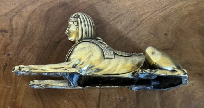 antique early 19th century english regency bronze grand tour egyptian revival sphinx 6180