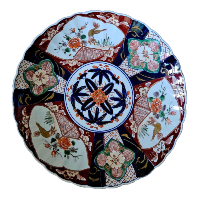 antique early 20th century imari plate 4124