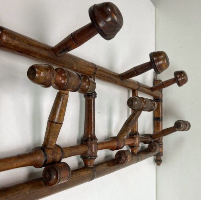 antique french faux bamboo coat rack 1890s 12