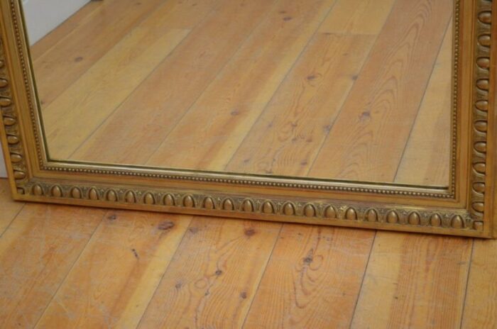 antique french gilded wall mirror 1880s 13