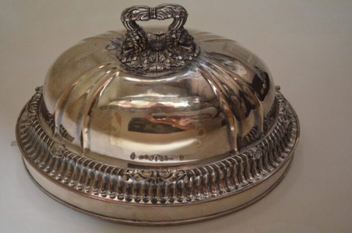 antique french silver plated cloche 1