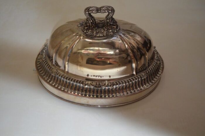 antique french silver plated cloche 3