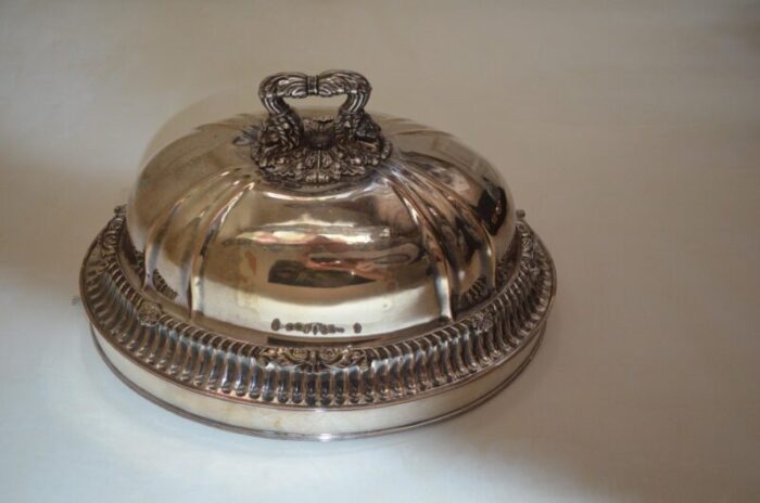 antique french silver plated cloche 4