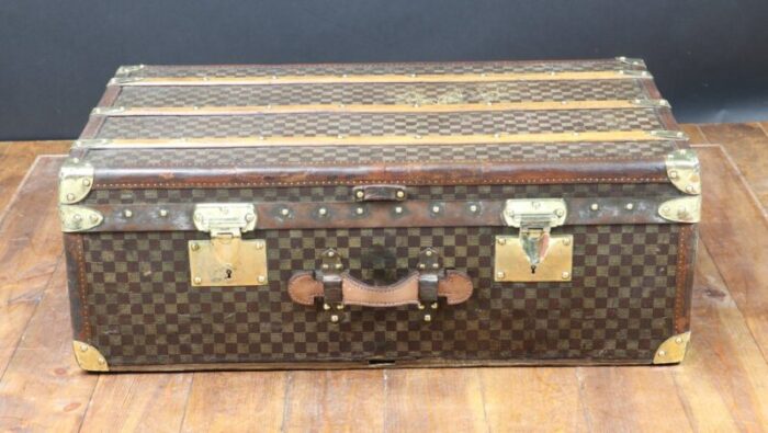 antique french travel trunk from moynat 1910 1