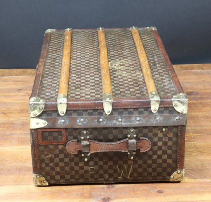 antique french travel trunk from moynat 1910 8