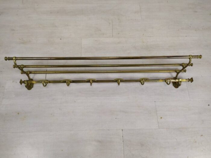 antique golden brass coat holder 1