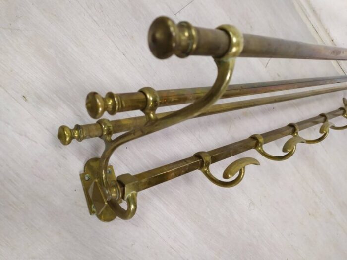 antique golden brass coat holder 10