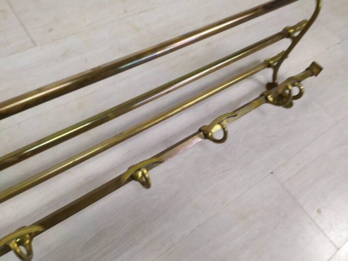 antique golden brass coat holder 11