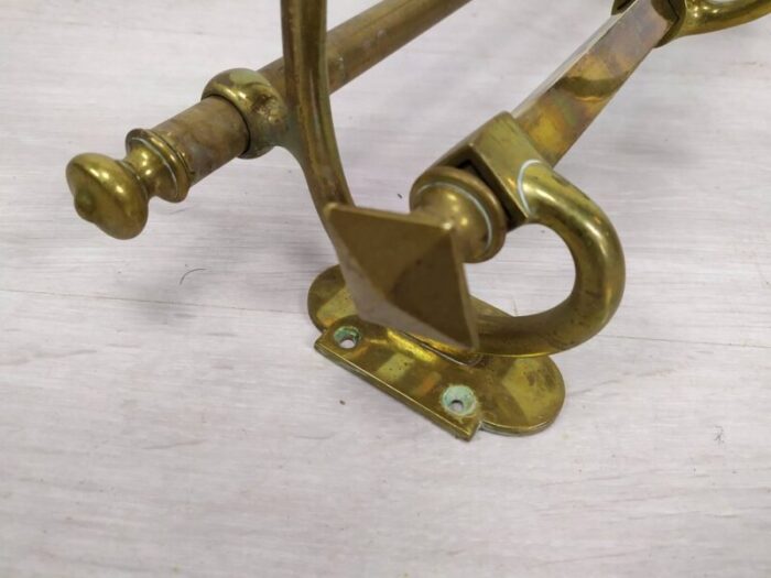 antique golden brass coat holder 12