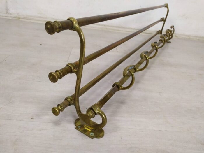 antique golden brass coat holder 3