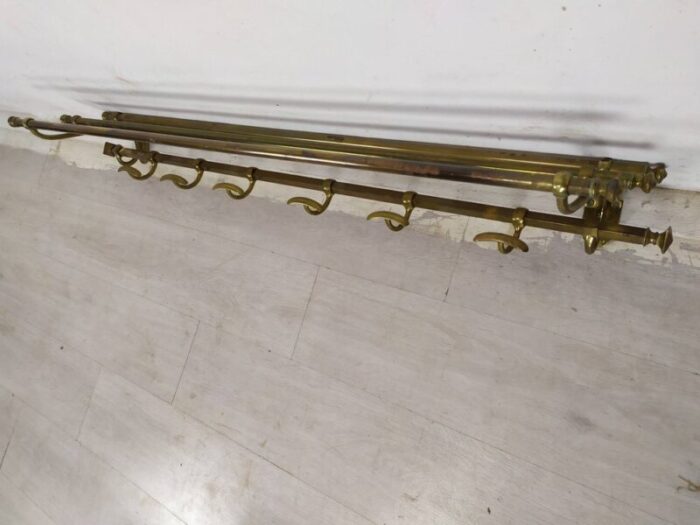 antique golden brass coat holder 4