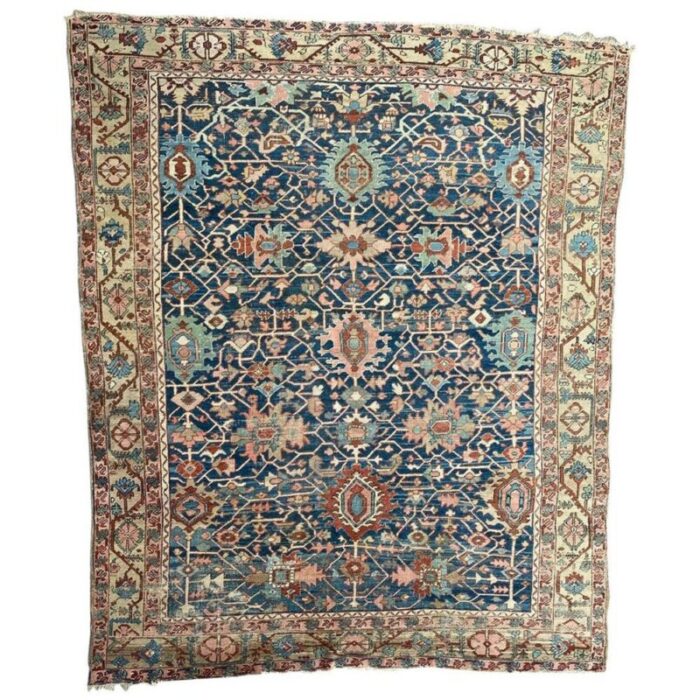 antique heriz rug 19th century 1