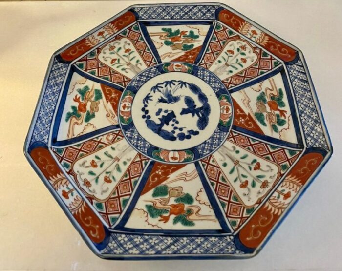 antique japanese imari plate 1900s 1