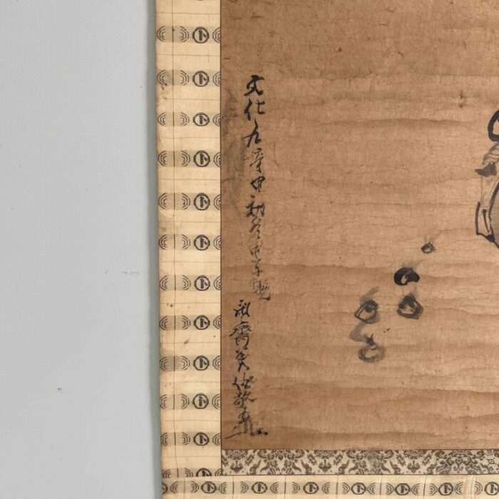 antique japanese kakemono scroll daikokuten 10