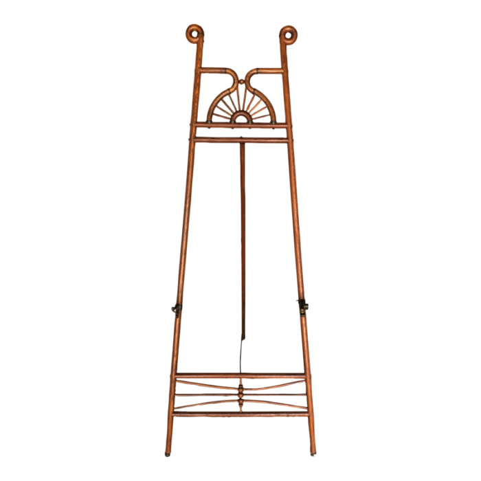 antique oak victorian stick and ball floor easel circa 1890 1947