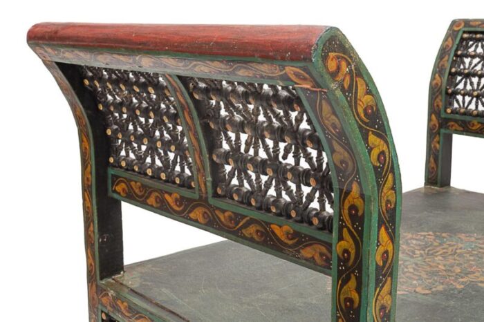 antique oriental bench 1890s 4731