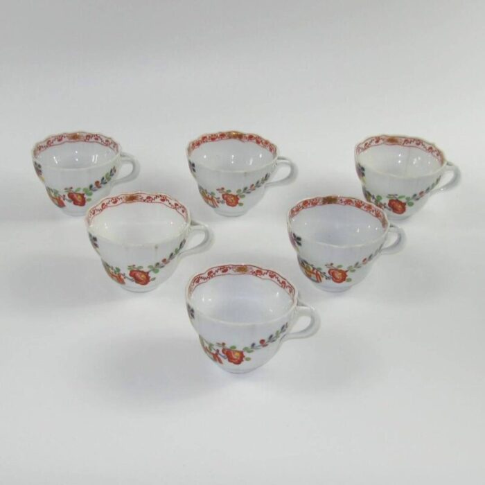 antique patterned imari cups saucers from meissen set of 6 5