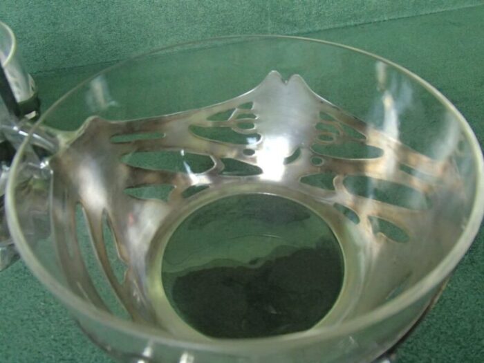 antique pewter crystal glass double bowls from bingit zinn 13