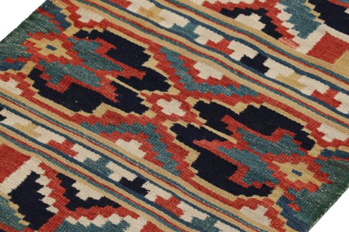 antique swedish rollakan tapestry with geometric patterns from rug and kilim 0225