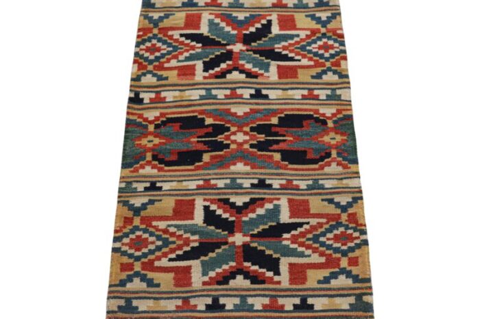 antique swedish rollakan tapestry with geometric patterns from rug and kilim 0248