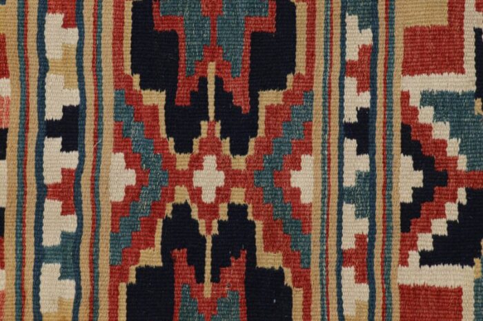 antique swedish rollakan tapestry with geometric patterns from rug and kilim 3023