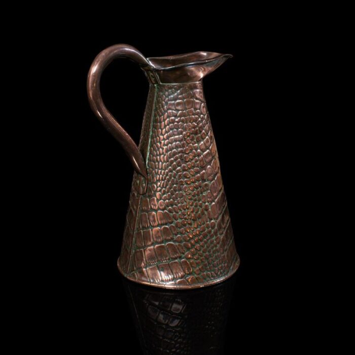 antique victorian english arts crafts serving ewer or jug in copper 1