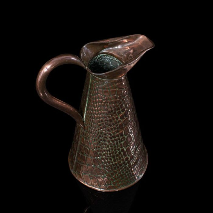 antique victorian english arts crafts serving ewer or jug in copper 7