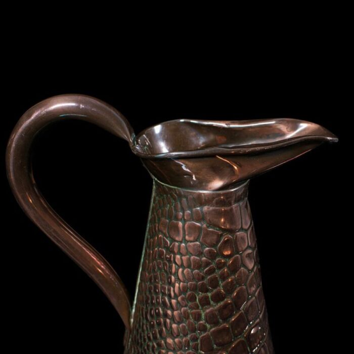 antique victorian english arts crafts serving ewer or jug in copper 9