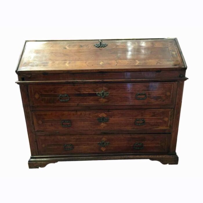 antique walnut marchigiana secretaire 1700s 2897