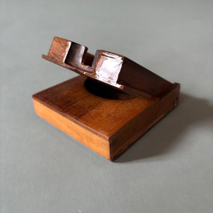 antique wooden pocket watch box 4