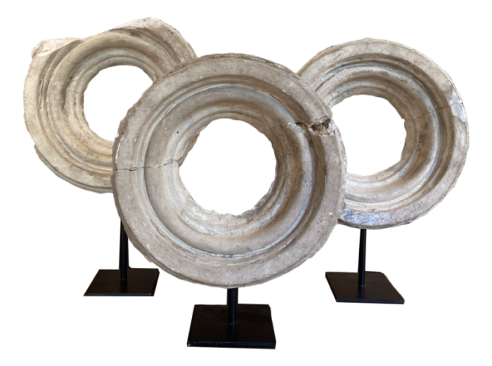 architectural plaster rings set of 3 3883