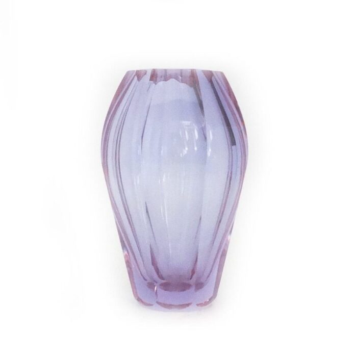 art deco alexandrite vase by j hoffmann for moser czechoslovakia 1930s 1