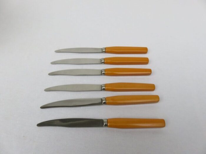 art deco bakelite fruit knife set set of 6 6