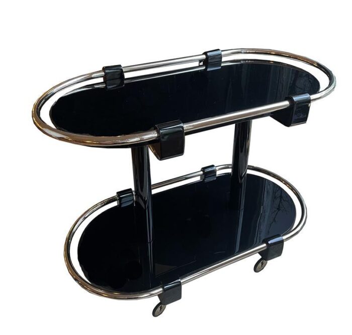 art deco bar cart in black 1239 scaled