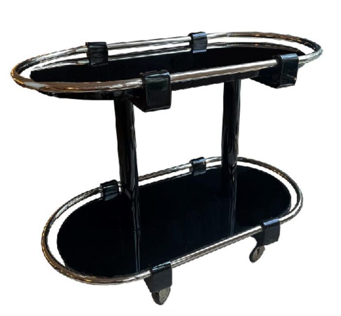 art deco bar cart in black 4466 scaled